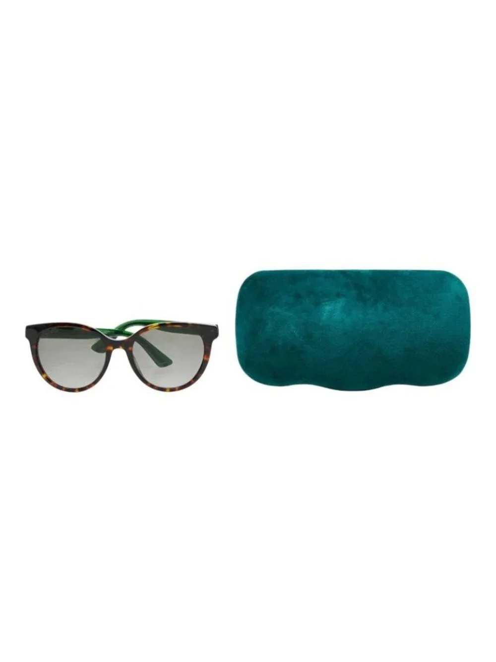 Gucci Sherry Line Interlocking Sunglasses Brown Green Red Acetate Eyewear